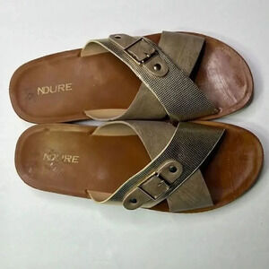 Ndure size 5 gold buckle slides